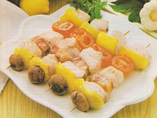 Brochettes de lotte