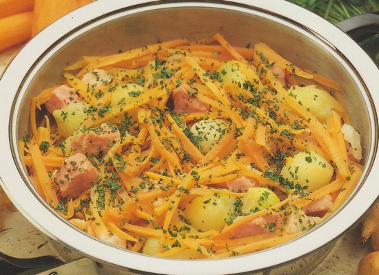 Carottes aux lardons