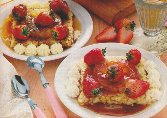 Fraises sur canapés