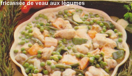 Fricassée de veau aux légumes