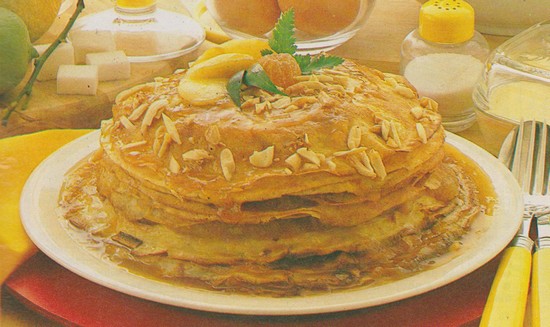 Gâteau de crêpes aux pommes