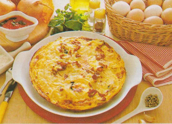 Omelette aux oignons