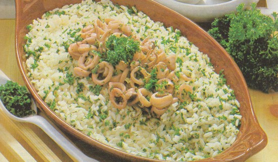 Riz aux calmars