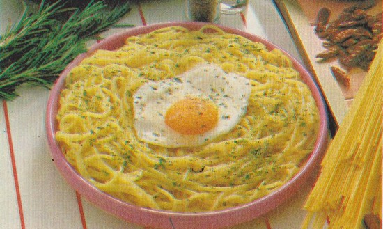 Spaghettis aux œufs